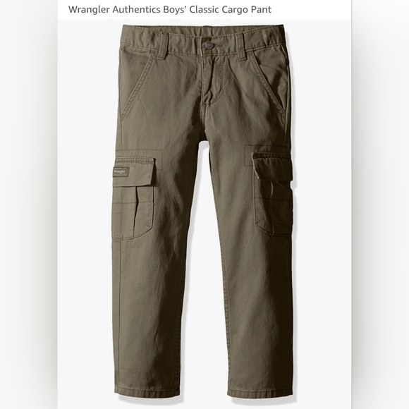 Wrangler Green Cargo Pants with Utility Design - Picture 1 of 7